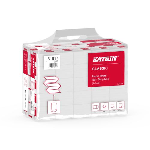 Katrin Falthandtuch Classic Non-Stop M2, 2-lag. 20,3x24cm weiß