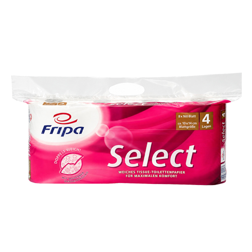 Fripa Toilettenpapier Select 4-lagig Fripa Toilettenpapier Select 4-lagig