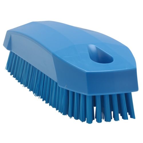 Vikan Handbürste / Nagelbürste S, 130 mm, hart, blau
