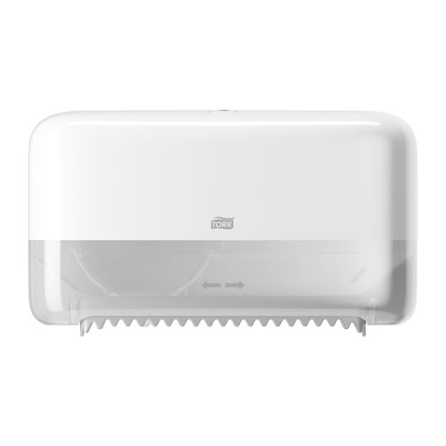 Tork Doppelrollenspender für hülsenloses Midi Toilettenpapier Tork Doppelrollenspender für hülsenloses Midi Toilettenpapier