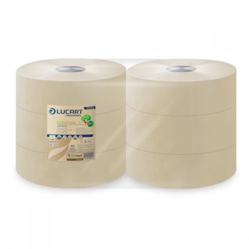 Lucart Eco Natural 350 Jumbo-Toilettenpapier 2-lag., 350 mtr. Lucart Eco Natural 350 Jumbo-Toilettenpapier 2-lag., 350 mtr.