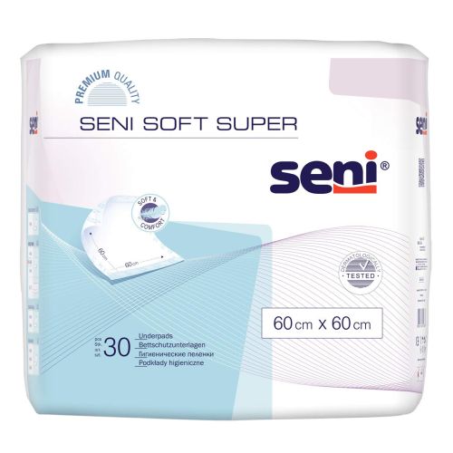 Seni Soft Super 60x60 cm, Krankenunterlage Seni Soft Super 60x60 cm, Krankenunterlage