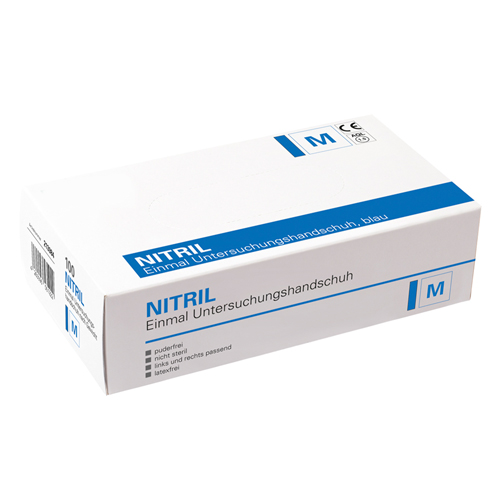 Nitril Handschuh puderfrei, M Nitril Handschuh puderfrei, M