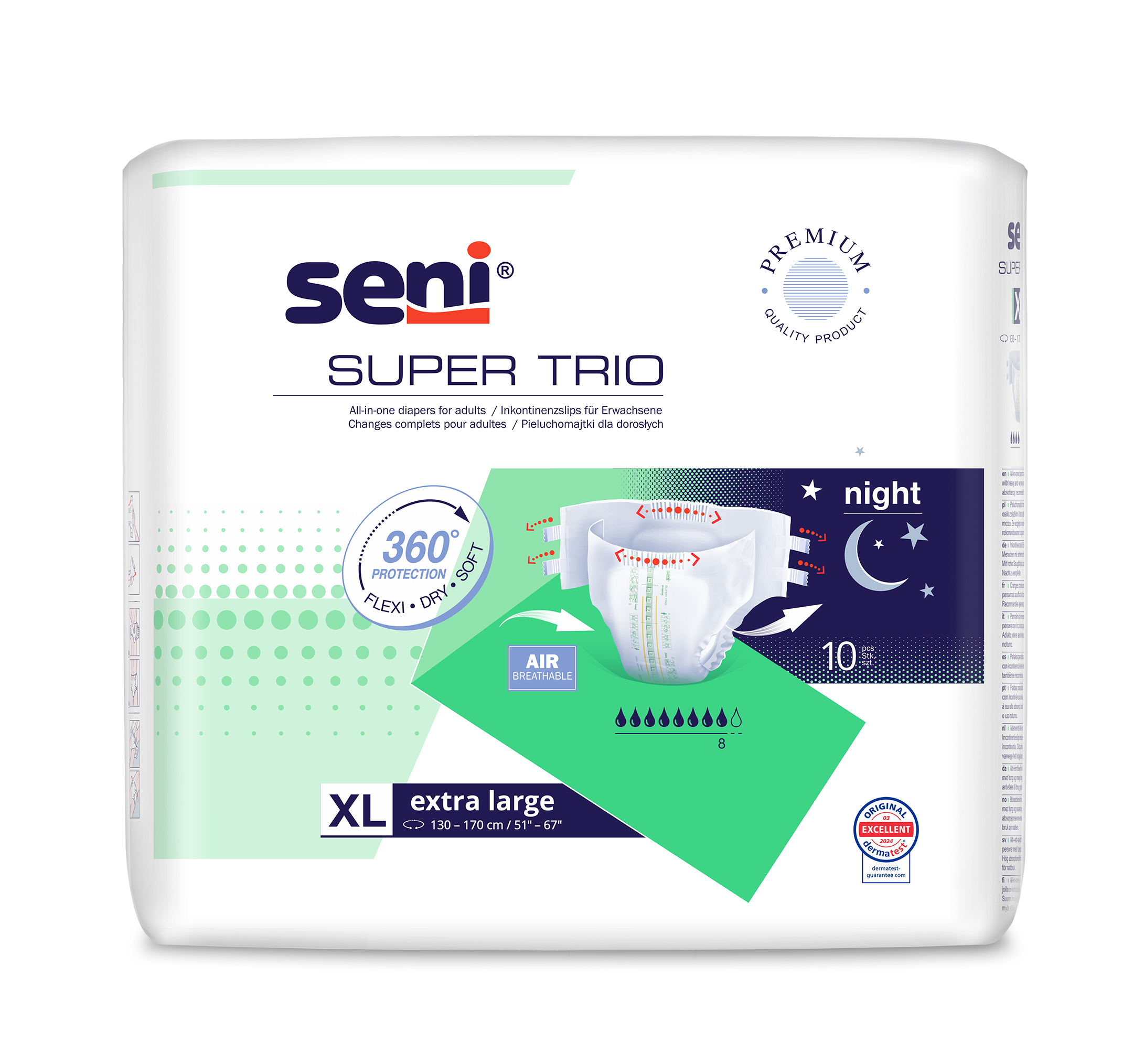 Seni Super Trio Extra Large, - Nacht - Seni Super Trio Extra Large, - Nacht -