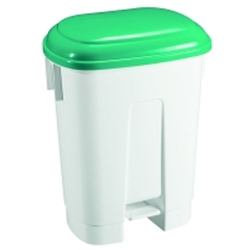 TTS Treteimer Derby 60 ltr. weiß mit grünem Deckel TTS Treteimer Derby 60 ltr. weiß mit grünem Deckel