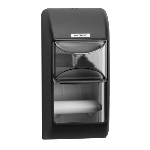 Katrin Toilettenpapier-Spender für 2 Rollen, schwarz Katrin Toilettenpapier-Spender für 2 Rollen, schwarz