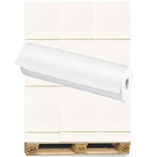 1 Palette Ärzterollen 59 cm, 2 lag., weiß, 50 m, 18 Karton á 9 Rollen
