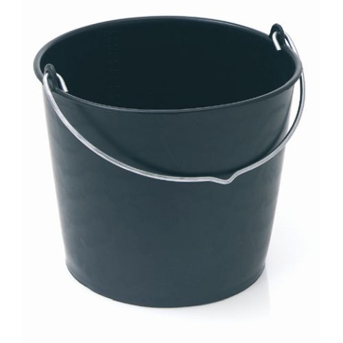 Baueimer schwarz 12 ltr.