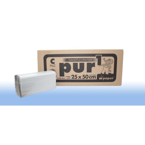 Fripa Falthandtuch natur "plus" 1-lag 25x50cm Lagenfalz Fripa Falthandtuch natur "plus" 1-lag 25x50cm Lagenfalz