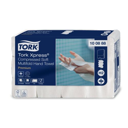 Tork Xpress Komprimierte Weiche Multifold-Papierhandtücher 2-lagig Tork Xpress Komprimierte Weiche Multifold-Papierhandtücher 2-lagig