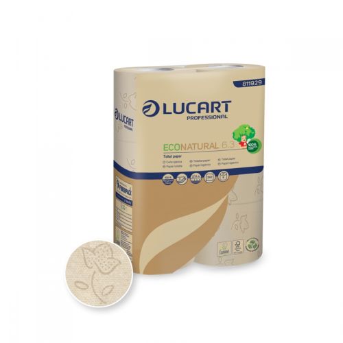 Lucart Eco Natural 6.3 Toilettenpapier 3-lag., 250 Blatt Lucart Eco Natural 6.3 Toilettenpapier 3-lag., 250 Blatt