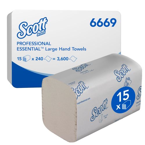 Kimberly-Clark 6669 Scott Essential Handtücher, Z-Falz Kimberly-Clark 6669 Scott Essential Handtücher, Z-Falz