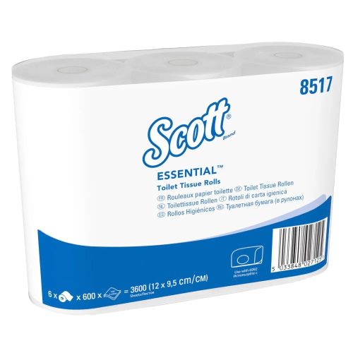 Kimberly-Clark Essential 8517 Scott Toilettenpapier 2 lagig 600 Blatt Kimberly-Clark Essential 8517 Scott Toilettenpapier 2 lagig 600 Blatt